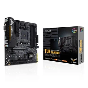 ASUS TUF GAMING B450M-PLUS II, AMD AM4, MATX, 128GB DDR4, 4DIMM, HDMI, DVI, PCIE - Imagen 1 de 10