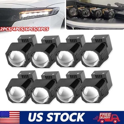 1.5" Mini Bi-LED Projector Lens Hi/Lo Headlight Bulbs 80W 10000LM Retrofit Kit - Image 1 of 4