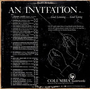 Various Artists – An Invitation To Good Listening 2xLP 1954 Columbia Masterworks - Bild 1 von 2