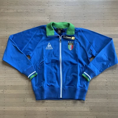 CHAQUETA DEPORTIVA VINTAGE LE COQ SPORTIF AZUL TALLA M CREMALLERA COMPLETA NUEVA CON ETIQUETAS ITALIA Foto 1 de 4