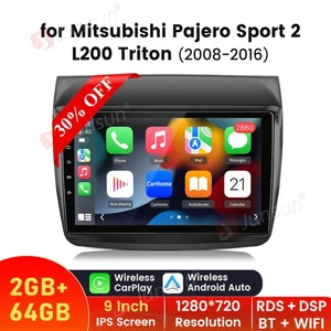 64GB Car Radio Android Carplay For Mitsubishi Pajero Sport 2 L200 Triton GPS BT - Bild 1 von 17