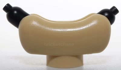 Lego Food Black Hot Dog Sausage and Tan Bun - Image 1 of 2