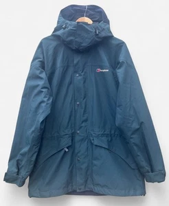 Berghaus Goretex Men’s Waterproof Hooded Teal Green Coat Jacket - L/XL - Picture 1 of 21