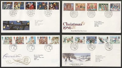 Four Christmas FDC. First Day covers - Image 1 of 4