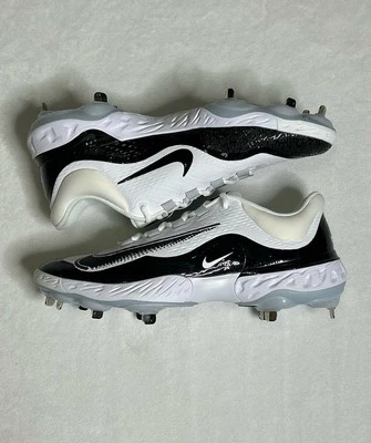 Nike Alpha Huarache Elite 4 White Black Baseball Cleats FD2745-101 Men Size 12 - Image 1 of 4