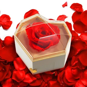 Preserved Flowers for Mom Preserved Roses Bouquet Gift Box Delivery Mother's ... - Picture 1 of 9