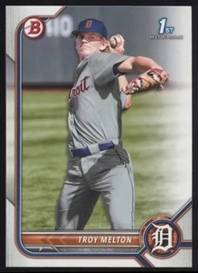 Bowman Draft 2022 #BD-118 Troy Melton Detroit Tigers - Imagen 1 de 2