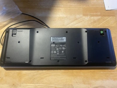 HP KU-0841 USB Wired  Computer Keyboard Black - Image 1 of 2