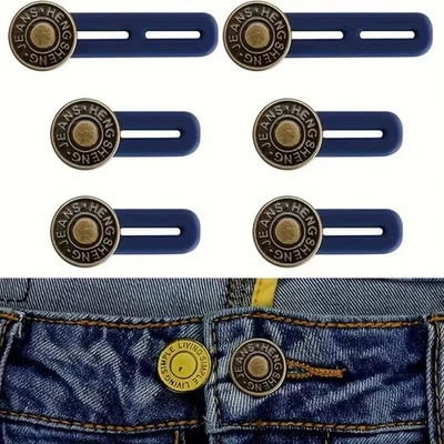 6 Pcs Button Extender for Trousers, Button Waist Extender, Pants Waist Extender - Image 1 of 4