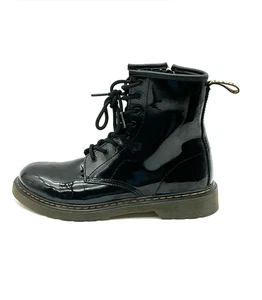 Dr. Martens 1460Y Black Patent Leather Boots Unisex US 5 / US 6 EU 37 - Picture 1 of 9