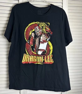 WWE Dragon Lee T-Shirt Black Graphic Wrestling Tee Size XL 23x28 - Picture 1 of 4
