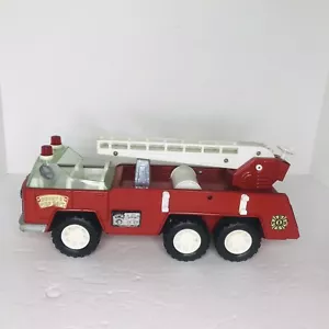 Vintage Buddy L Pressed Steel Metal Aerial Ladder Fire Truck Open Cab Japan - Bild 1 von 6