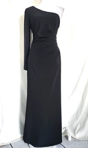 Vince Camuto One Shoulder Long Sleeve Long Evening Party Dress Women Size 10 - Picture 1 of 9