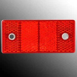 Rückstrahler Reflektor Katzenauge 69x31,5 für Anhänger LKW rot mit Bohrungen TOP - Bild 1 von 3