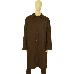 Ermenegildo Zegna brown reversible leather long coat & raincoat size XXL - Picture 1 of 10