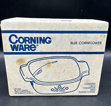 CORNING WARE 1 Qt Blue Cornflower Casserole Dish & Cover (Rare Vintage) Sealed