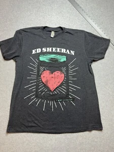 Ed Sheeran T-Shirt "I Won't Let You Go" Heart In A Jar Size Small Grey Graphic - Picture 1 of 5