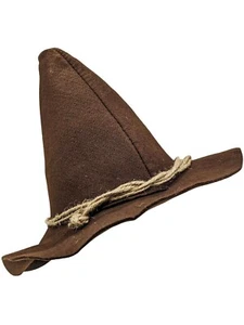 Adult Brown Scarecrow Hat Deluxe Felt Oktoberfest Wizard Hillbilly Hat Costume - Picture 1 of 2
