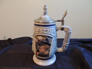 Vintage Avon Collectible Tribute To Rescue Workers Beer Stein Police Fire EMT DR - Picture 1 of 13