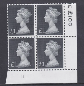 1969 £1 Maschine Hochwert Zylinder 11 UNMONTIERT NEUWERTIG/MMH - Bild 1 von 1