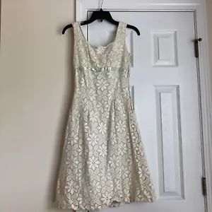 Womens Vintage Light Green Dress Measurements In Photos Cute Vintage Dress - Picture 1 of 23