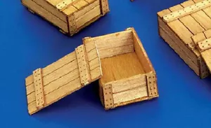 Plus Modèle 6 Boîtes en Bois II de Munitions Wehrmacht Kit 1:3 5 Armée Boites - Photo 1 sur 1