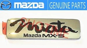 MAZDA GENUINE 90-97 Roadster MIATA MX-5 NA8C Rear Black Chrome Badge Emblem OEM - Bild 1 von 2