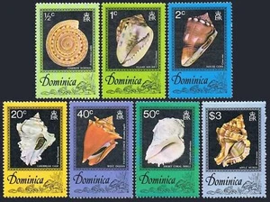 Dominica 513-519, MNH. Michel 517-523. Seashells: Common sandals, Flame helmet, - Picture 1 of 1