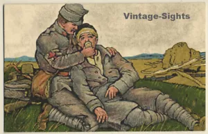 Rotes Kreuz: Balkanzug Für Kriegsheimstätten - Eisenbahner Postkarte (Vintage PC - Imagen 1 de 1