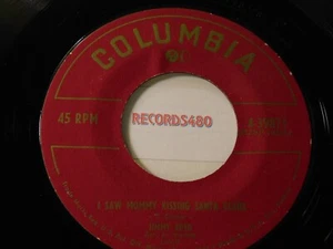 Jimmy Boyd 45 I Saw Mommy Kissing Santa Claus / Thumbelina COLUMBIA 4-39871 - Imagen 1 de 2