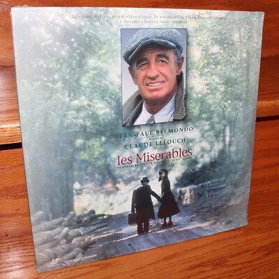 new 1995 Les Misérables Widescreen Laserdisc Jean-Paul Belmondo Claude Lelouch - Image 1 of 4