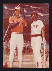 1977 ASG Jim Rice & Ken Singleton  3-1/2 x 4-7/8  ORIGINAL SNAPSHOT PHOTO #38 - Picture 1 of 1