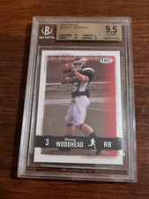 Danny Woodhead RC 2008 Sage Hit #3 Rookie Card BGS Graded 9.5 Gem Mint Free sh!