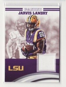 2015 Panini Collegiate LSU Jersey Jarvis Landry White Swatch - Flat S/H
