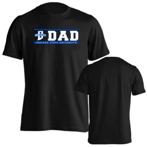 Indiana State University Sycamores Dad Father Bar Logo Tee Short Sleeve T-Shirt - Picture 1 of 15