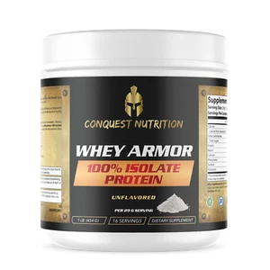 Conquest Nutrition Whey Armor 100% Isolat Protein Geschmacksneutral - 1lb - Bild 1 von 2