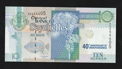 Seychelles 10 Rupees 2013 P 42 * Commemorative * UNC - Image 1 of 2