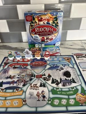 Rudolph The Red Nosed Reindeer The DVD Board Game Christmas Game 100% Complete - Image 1 of 4
