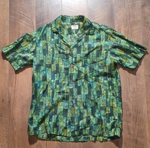 Vintage UI MAIKAI Hawaiian Shirt Tiki, Atomic - Picture 1 of 14