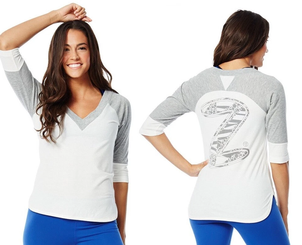 Camiseta de fútbol Zumba Funky - Blanca - talla XS, pequeña, mediana, grande ~ ¡Envío gratuito! Foto 1 de 1