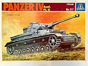 Vintage Italieri Kit - PANZER IV Ausf. F1, G # 217 - 1:35 Scale - in Box c1985 - Picture 1 of 5