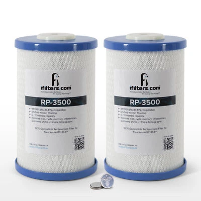 2 Pack RP-3500 Replacement Water Filter, Compatible with Frescapure 3500 WF0451 - Image 1 of 3