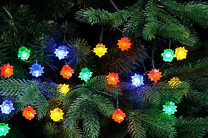 100 LED WEIHNACHTEN Farbig Vintage Retro Stil Blume Fee Weihnachten Party Lichter - Bild 1 von 7