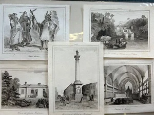 Canada, Montreal; Lemaitre - 1821-1850 lot of 5 plates - Picture 1 of 7