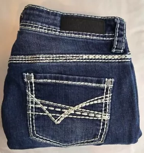 Rock and Roll Denim Jeans Damen 30x30 blau bestickt Reiten Cowgirl - Bild 1 von 12