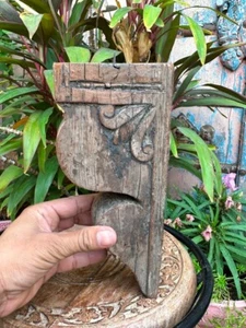 1800's Collectible Old Wooden Hand Carved Rustic Green Table Candle Stand - Picture 1 of 10
