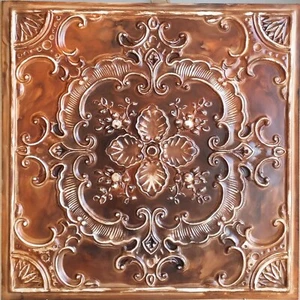 Ceiling tiles Faux tin oil painting wood decor cafe bar panels PL19 10pcs/lot - Picture 1 of 12