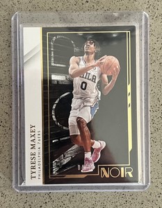 Tyrese Maxey 2021 Panini Noir GOLD #d /10 Association Edition 76ers #19