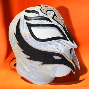 REY MISTERIO LEGEND - MÁSCARA PROFESIONAL - LUCHA LIBRE MEXICANA - Espuma y Lycra - Blanco - Imagen 1 de 13