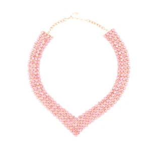 Rosa Farbe österreichische Kristall Prinzessin Halskette 16" + 4" in Rosetone Neu im Karton - Bild 1 von 5